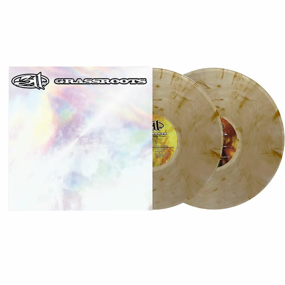 311 - Grassroots 30th Anniversary 2xLP Vinyl Record (Clear with Brown Swirls Coloured Vinyl)