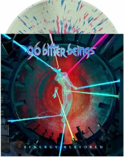 96 Bitter Beings - Synergy Restored LP Vinyl Record (Green in Blue with Pink Splatter Coloured Vinyl)