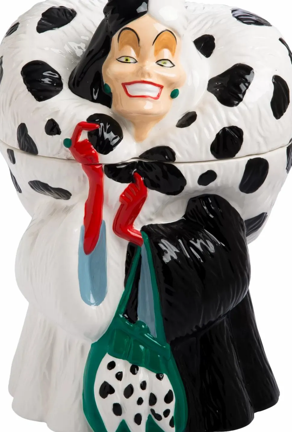 101 Dalmatians - Cruella De Vil Sculpted Ceramic Cookie Jar