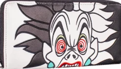 101 Dalmations - Cruella De Vil Spots 8” Faux Leather Zip-Around Wallet