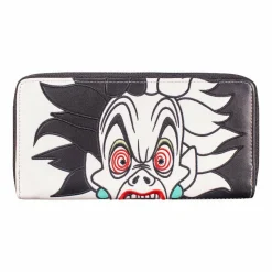101 Dalmations - Cruella De Vil Spots 8” Faux Leather Zip-Around Wallet
