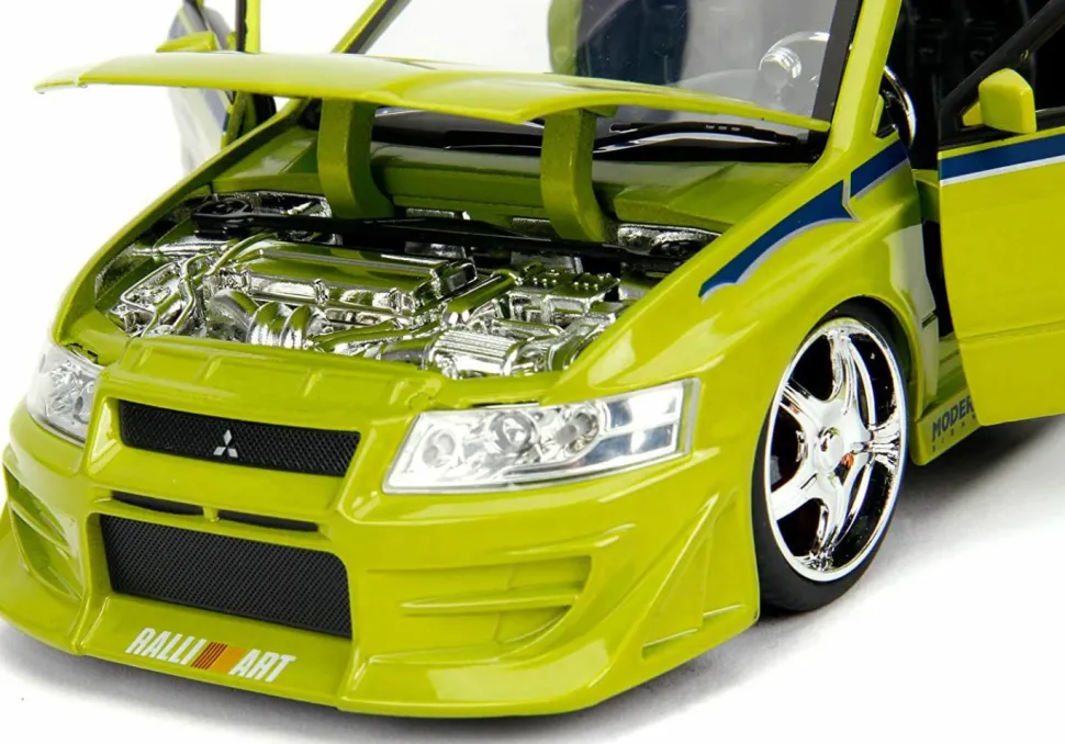 2 Fast 2 Furious - Brian’s 2002 Mitsubishi Lancer Evolution VII 1/24th Scale Metals Die-Cast Vehicle Replica