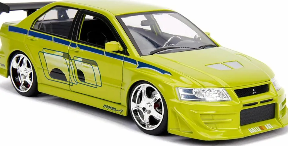 2 Fast 2 Furious - Brian’s 2002 Mitsubishi Lancer Evolution VII 1/24th Scale Metals Die-Cast Vehicle Replica