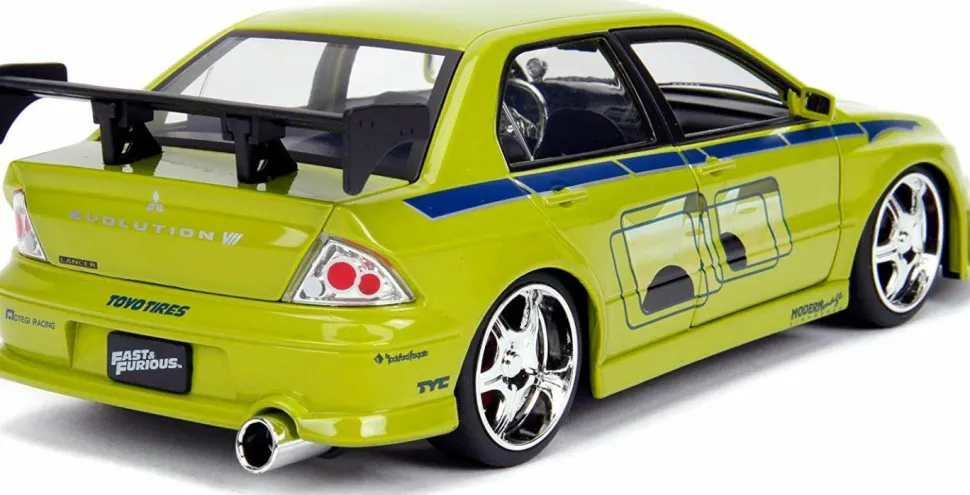 2 Fast 2 Furious - Brian’s 2002 Mitsubishi Lancer Evolution VII 1/24th Scale Metals Die-Cast Vehicle Replica