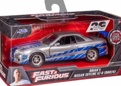 2 Fast 2 Furious - Brian’s 1999 Nissan Skyline GT-R R34 1/32 Scale Metals Die-Cast Vehicle Replica