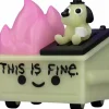 100% Soft - Lil' Dumpster Fire x This Is Fine Glow-in-the-Dark Vinyl Figure