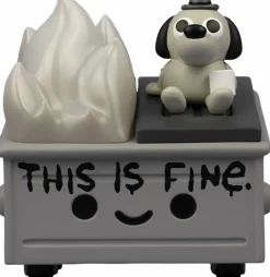 100% Soft - Lil' Dumpster Fire / This Is Fine Newsprint Edition 3" Vinyl Figure