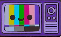 100% Soft - TV Color Bars Enamel Pin