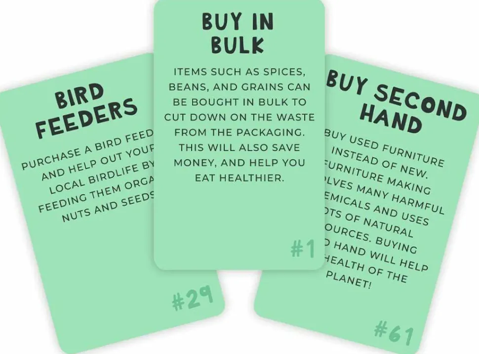 100 Ways to Save the Planet Card Set