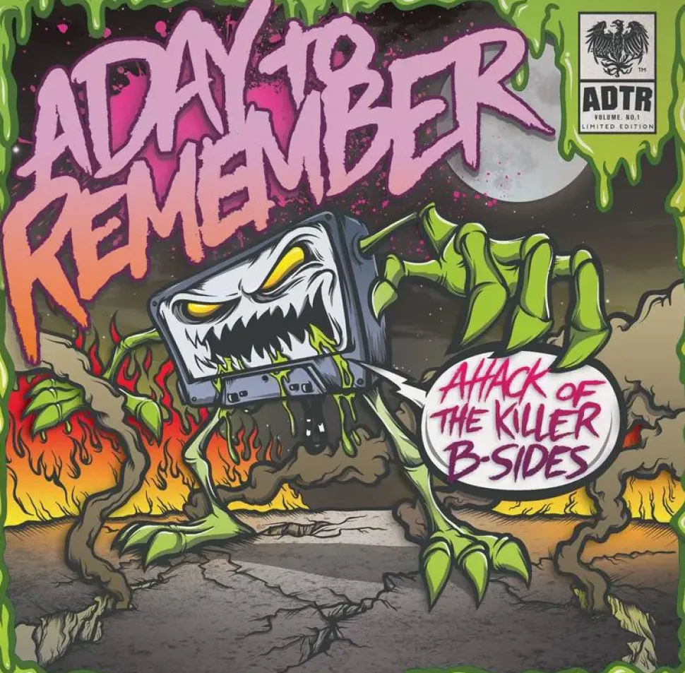 A Day To Remember - Attack Of The Killer B-Sides 10" Vinyl Record (2025 Record Store Day Exclusive Neon Orange Coloured Vinyl)