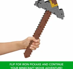 A Minecraft Movie (2025) - Click and Switch Sword and Pickaxe 2-in-1 Roleplay Replica