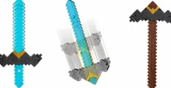 A Minecraft Movie (2025) - Click and Switch Sword and Pickaxe 2-in-1 Roleplay Replica