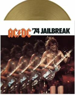AC/DC - '74 Jailbreak 50th Anniversary LP Vinyl Record (Gold Coloured Vinyl)