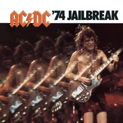 AC/DC - '74 Jailbreak 50th Anniversary LP Vinyl Record (Gold Coloured Vinyl)