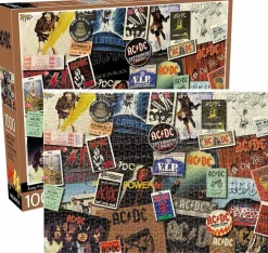 AC/DC - Albums 1000 Piece Jigsaw Puzzle