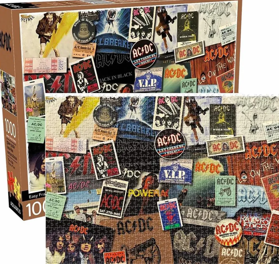 AC/DC - Albums 1000 Piece Jigsaw Puzzle