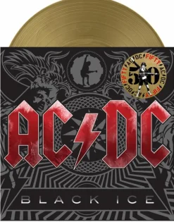 AC/DC - Black Ice 2xLP Vinyl Record (50th Anniversary Gold Nugget Coloured Vinyl)