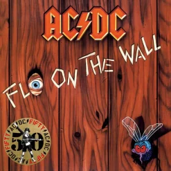 AC/DC - Fly on the Wall LP Vinyl Record (50th Anniversary Gold Nugget Coloured Vinyl)