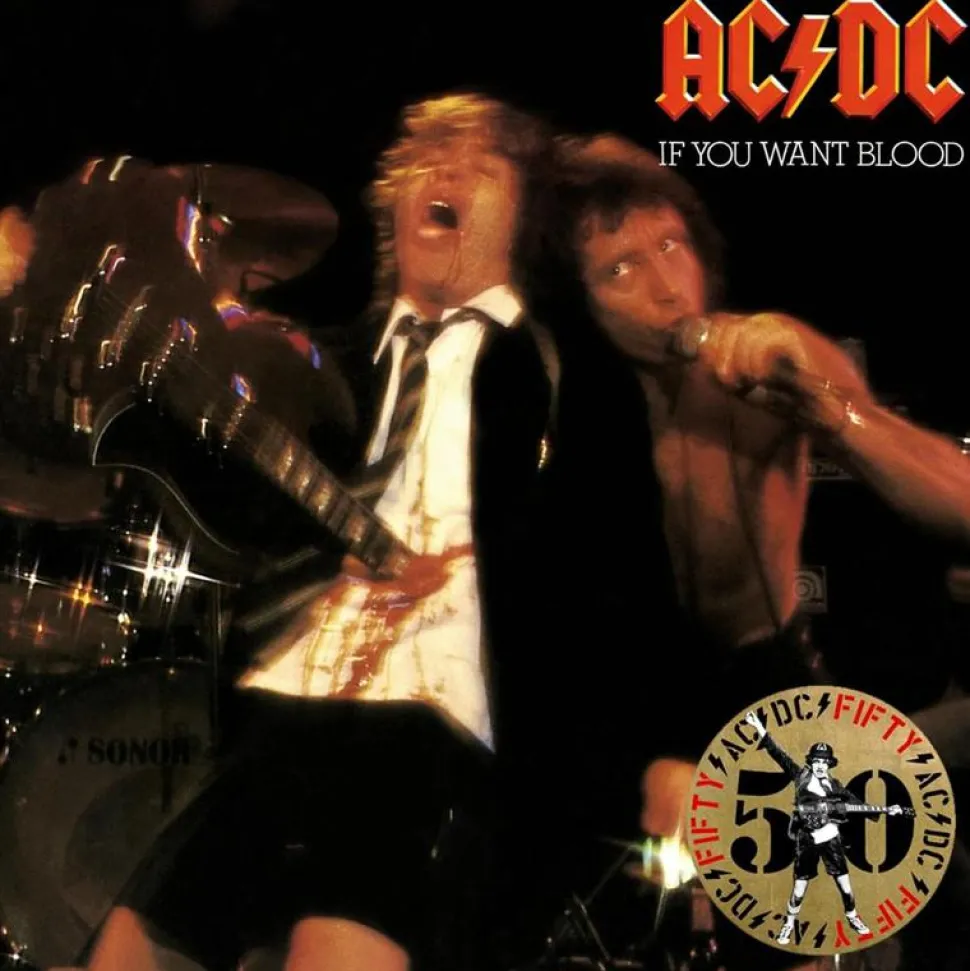 AC/DC - If You Want Blood You've Got It 50th Anniversary LP Vinyl Record (Gold Coloured Vinyl)
