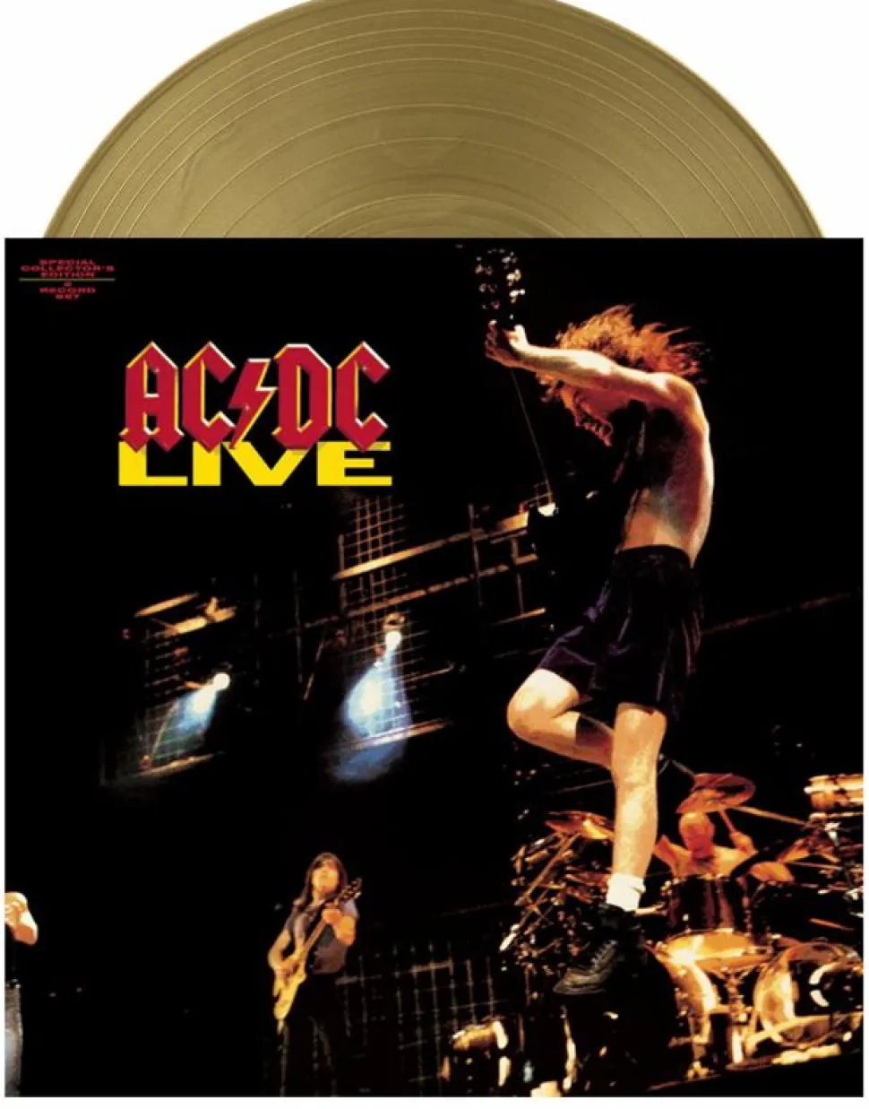 AC/DC - Live 2xLP Vinyl Record (50th Anniversary Gold Nugget Coloured Vinyl)