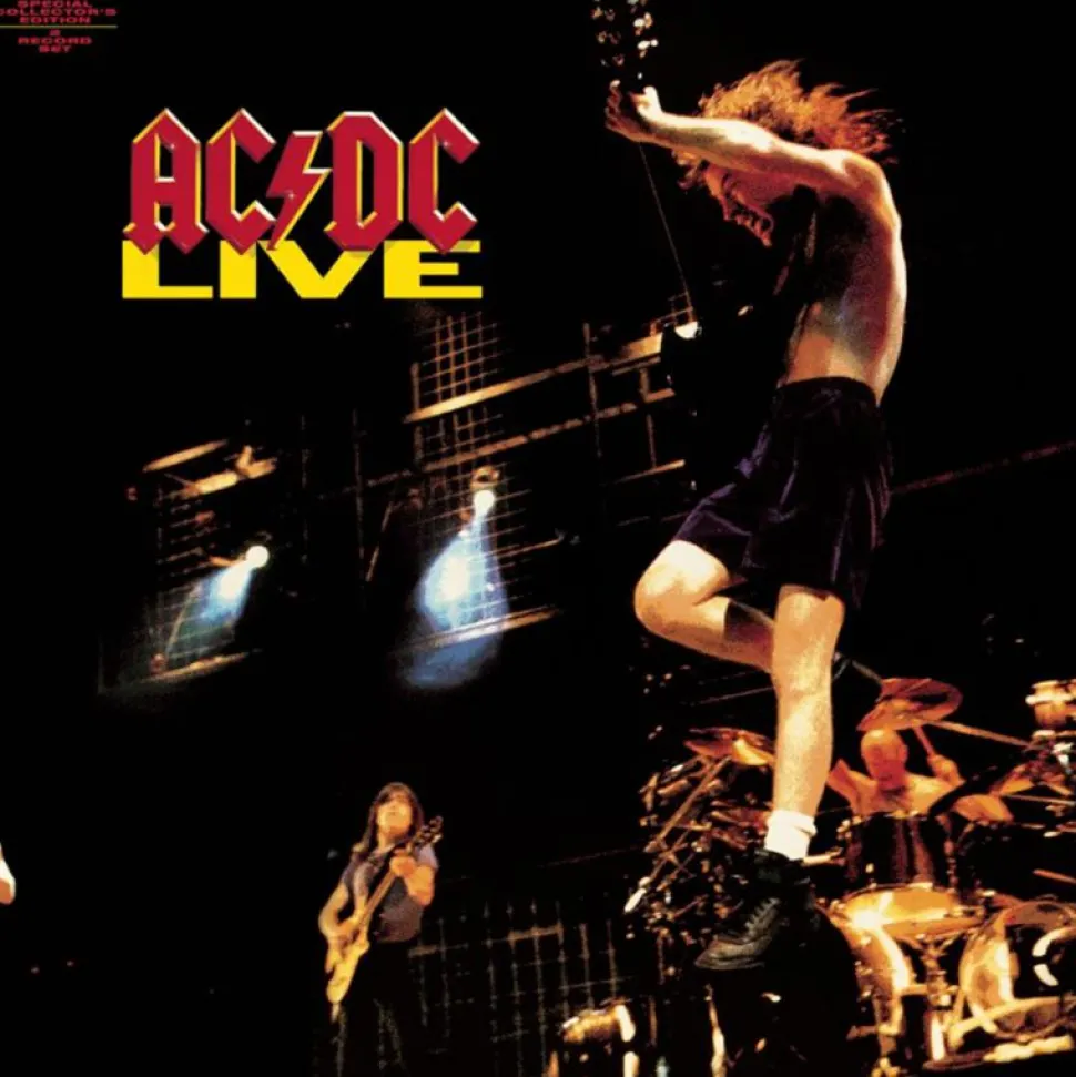 AC/DC - Live 2xLP Vinyl Record (50th Anniversary Gold Nugget Coloured Vinyl)