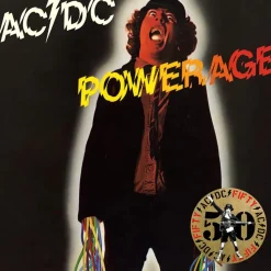 AC/DC - Powerage LP Vinyl Record (50th Anniversary Gold Nugget Coloured Vinyl)