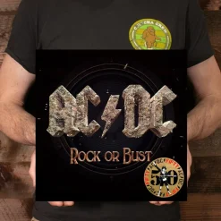 AC/DC - Rock or Bust 50th Anniversary LP Vinyl Record (Gold Coloured Vinyl)
