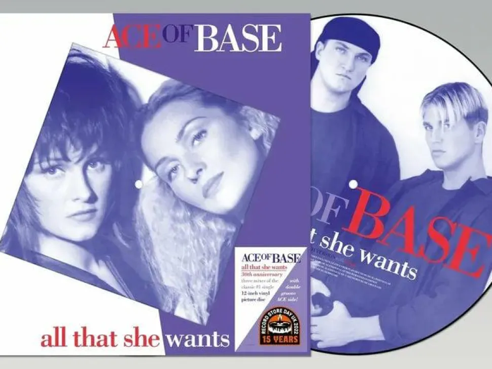 Ace Of Base - All That She Wants LP Vinyl Record (2022 Record Store Day Exclusive Picture Disc)