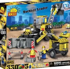Action Town - 330 Piece Construction Backhoe Loader