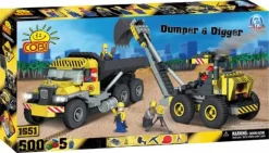 Action Town - 500 Piece Construction Dumper and Digger
