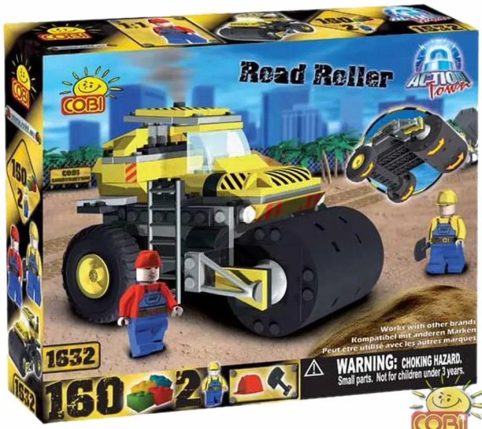 Action Town - 160 Piece Construction Road Roller
