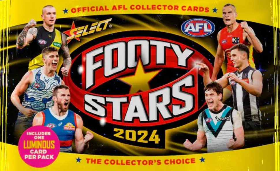 AFL Football - 2024 Select Footy Stars Trading Cards Booster Pack (9 Cards)