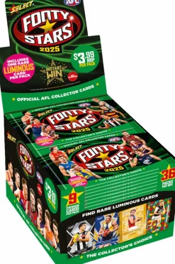 AFL Football - 2025 Select Footy Stars Trading Cards Booster Box (Display of 36)