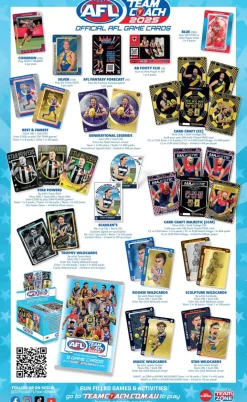 AFL Football - 2025 TeamCoach Footy Trading Cards Box (Display of 36)
