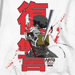 Afro Samurai - Afro Samurai x DGK Afro White Long Sleeve T-Shirt