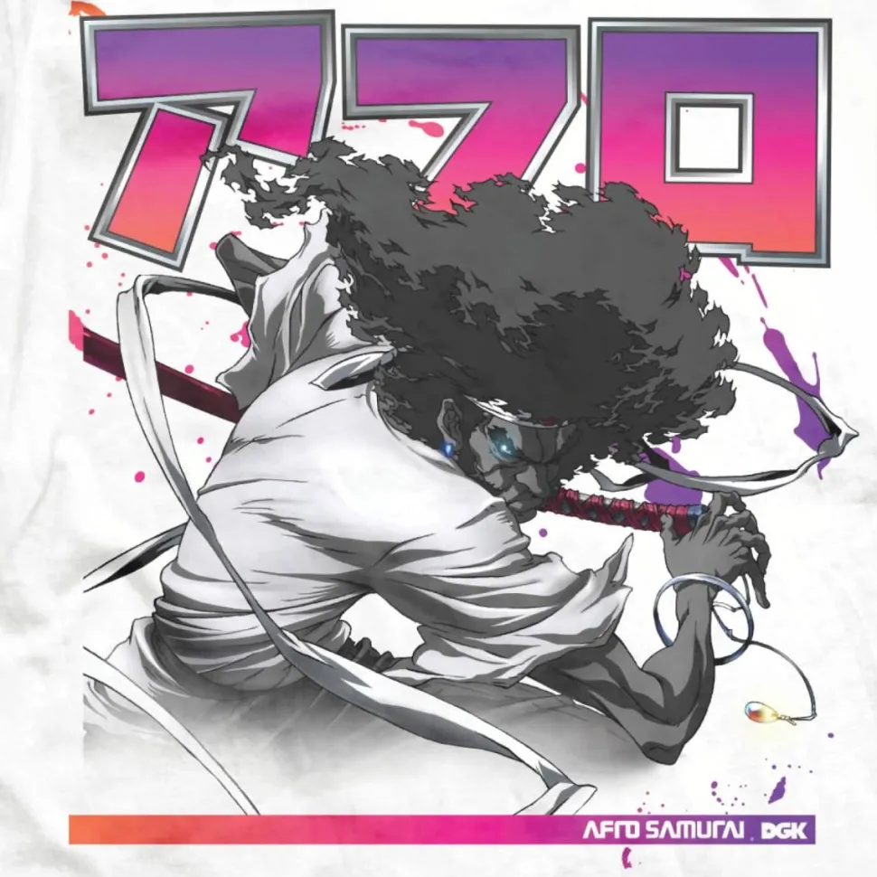 Afro Samurai - Afro Samurai x DGK The Blade White T-Shirt