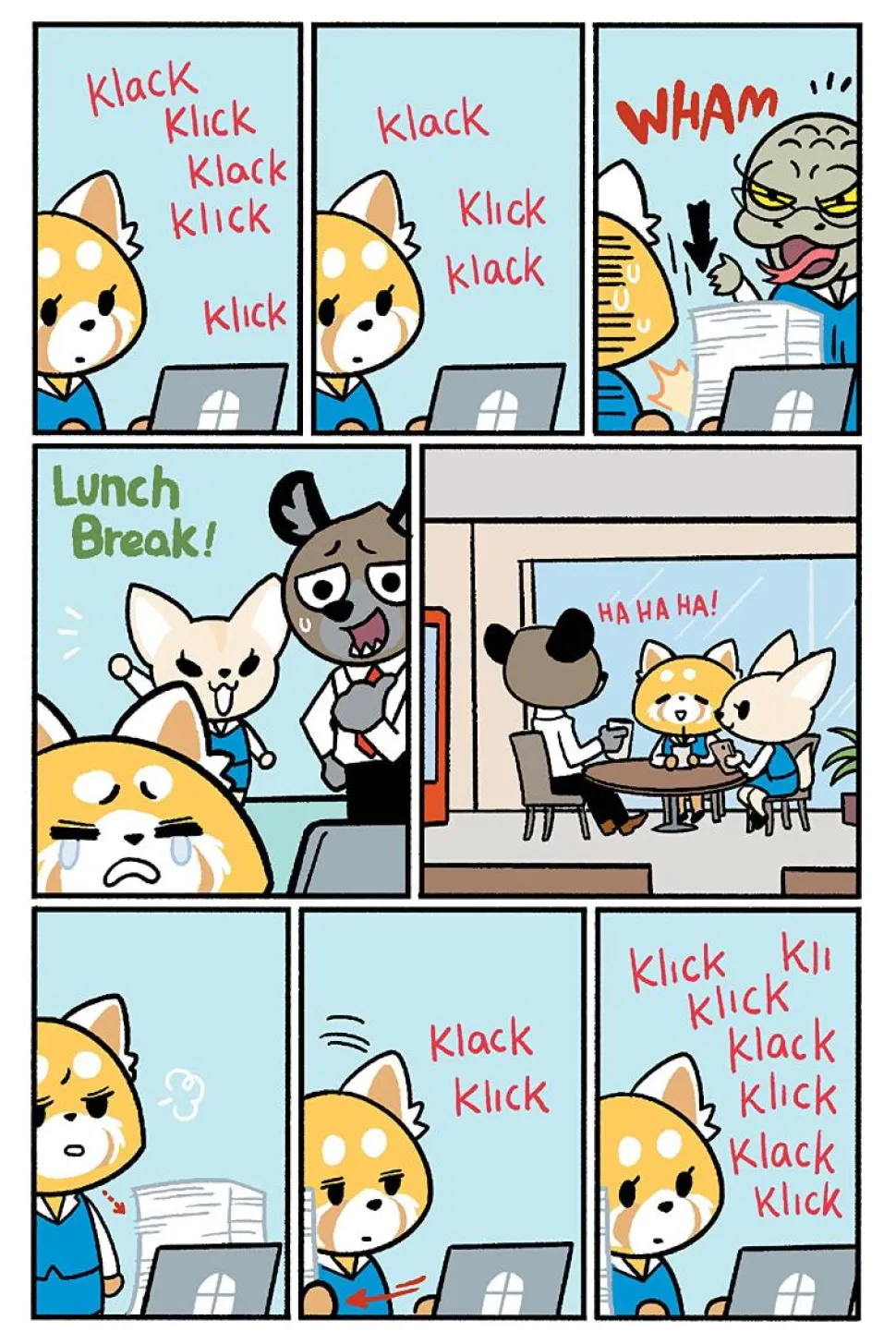 Aggretsuko - Down the Rabbit Hole Hardcover Book