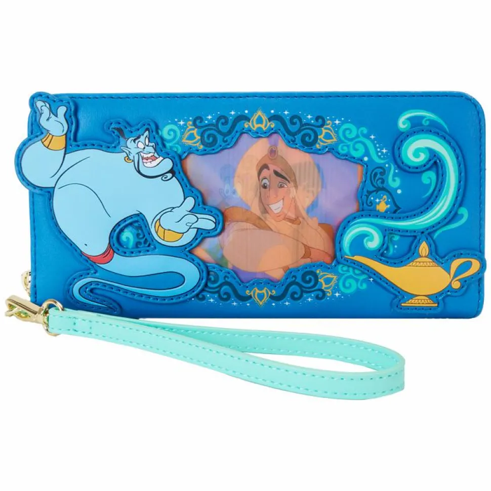 Aladdin (1992) - Jasmine Princess Lenticular 4" Faux Leather Wristlet Wallet