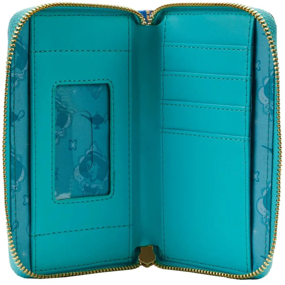 Aladdin (1992) - Scenes 4” Faux Leather Zip-Around Wallet
