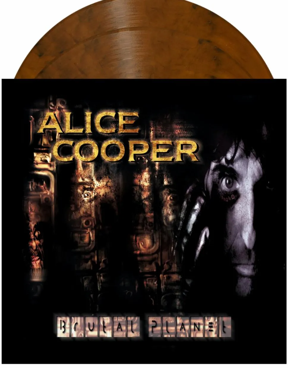 Alice Cooper - Brutal Planet 2xLP Vinyl Record (2022 Record Store Day Exclusive “Brutal” Brown Coloured Vinyl)
