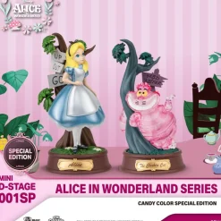 Alice in Wonderland (1951) - Alice & The Cheshire Cat (Candy Color) Special Edition Mini D-Stage 4" Diorama Statue 2-Pack