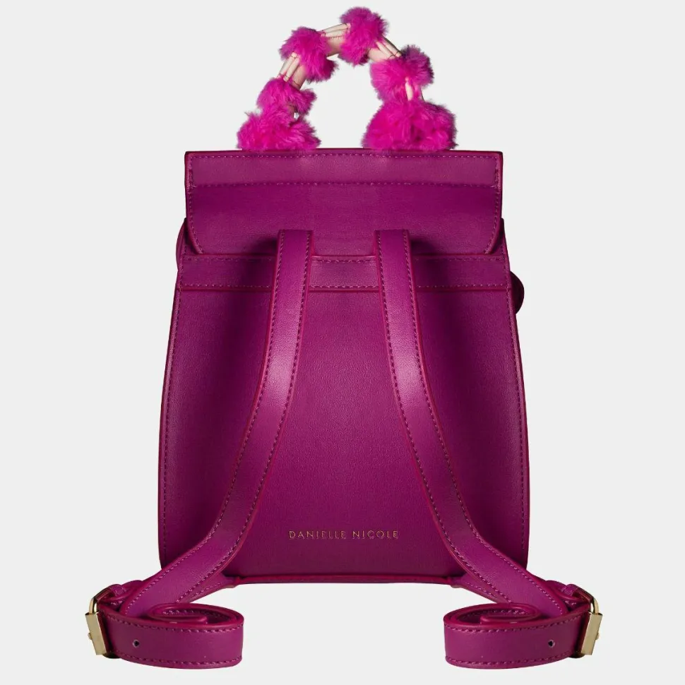 Alice in Wonderland (1951) - Cheshire Cat Monogram 9” Faux Leather Flap Mini Backpack