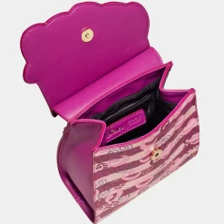 Alice in Wonderland (1951) - Cheshire Cat Monogram 9” Faux Leather Flap Mini Backpack
