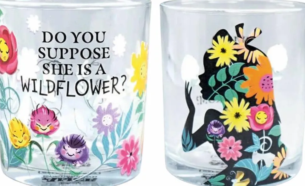 Alice in Wonderland (1951) - 'Do You Suppose She Is A Wildflower?' Disney Gifts Glass Tumbler 2-Pack
