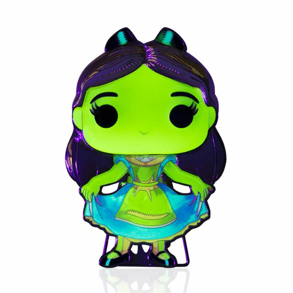 Alice in Wonderland - Curtsying Alice Glow-in-the-Dark 4" Pop! Enamel Pin