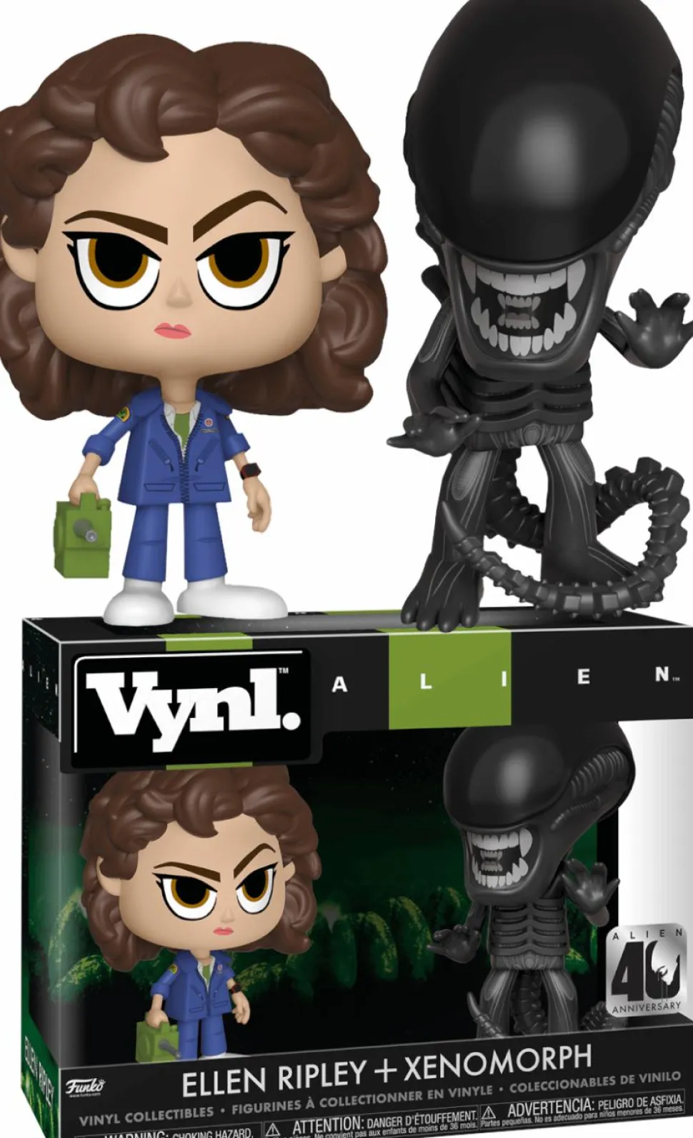 Alien - Ripley & Xenomorph 40th Anniversary Vynl. Vinyl Figure 2-Pack