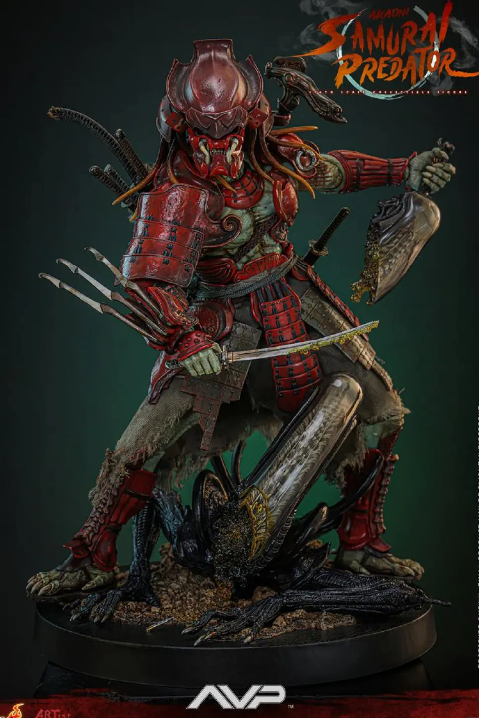 Alien vs. Predator - Akaoni Samurai Predator 1/6th Scale Hot Toys Action Figure