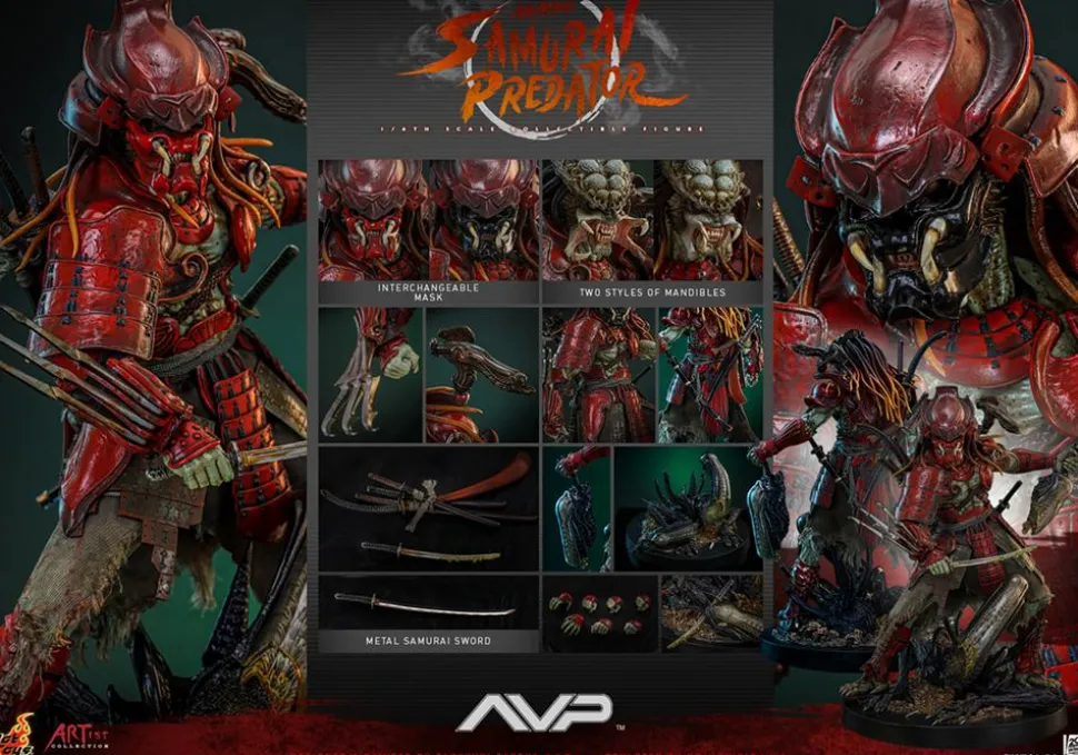 Alien vs. Predator - Akaoni Samurai Predator 1/6th Scale Hot Toys Action Figure