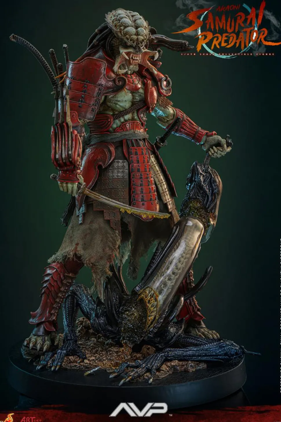 Alien vs. Predator - Akaoni Samurai Predator 1/6th Scale Hot Toys Action Figure