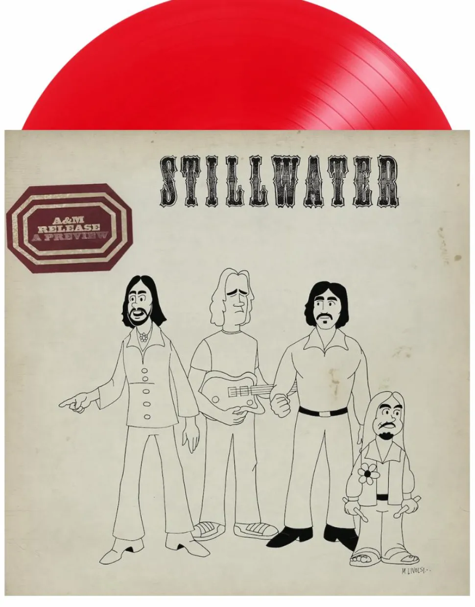 Almost Famous - Stillwater Demos by Nancy Wilson & Peter Frampton EP Vinyl Record (2021 Record Store Day Exclusive Translucent Red Coloured Vinyl)